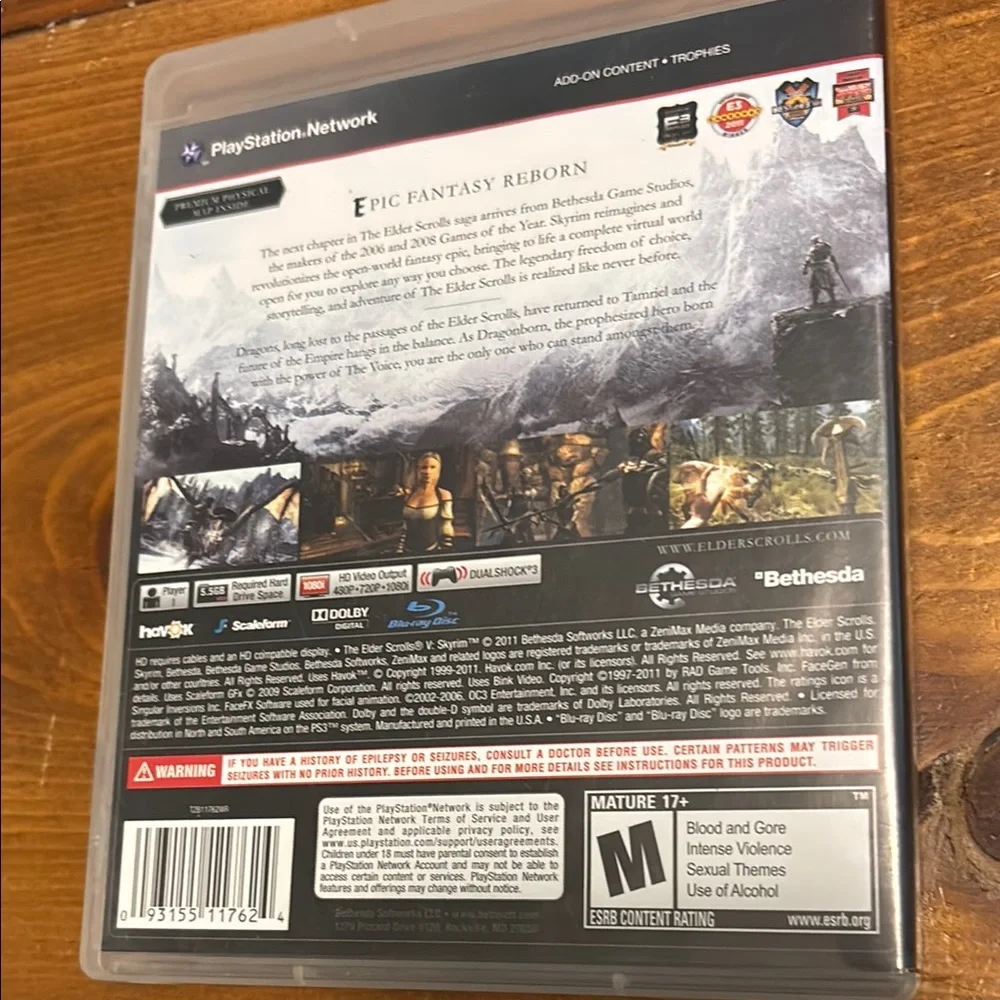 The Elder Scrolls V: Skyrim for PS3 - Black